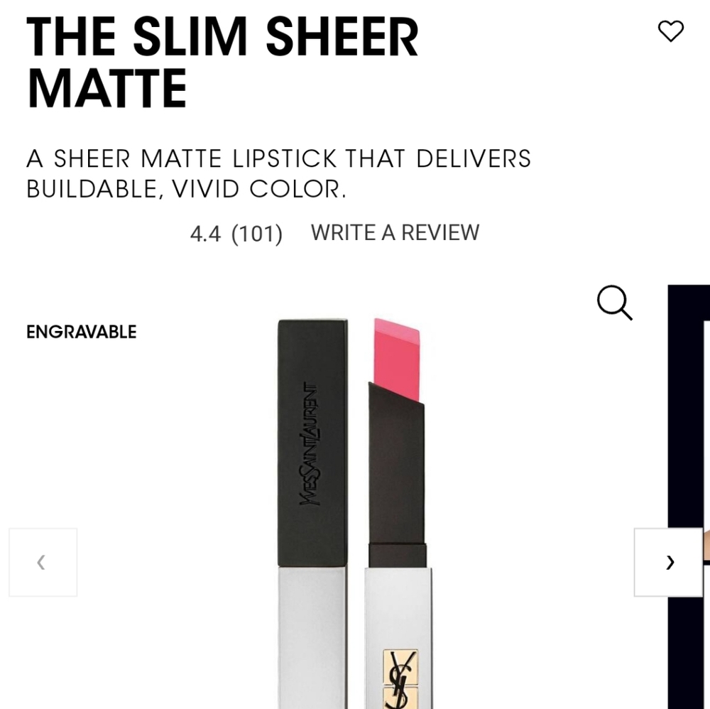 YSL SHEER MATTE LIPSTICK